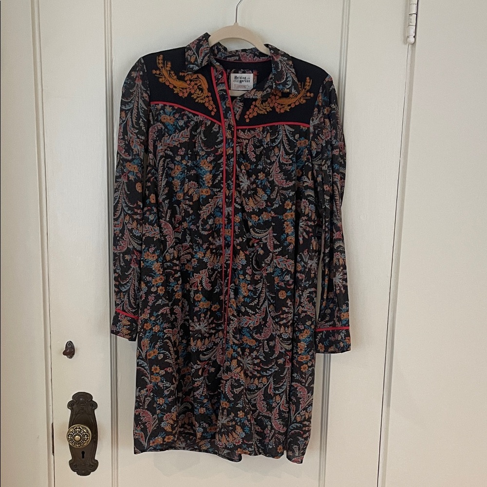 Anthropologie Western Shirtdress EUC